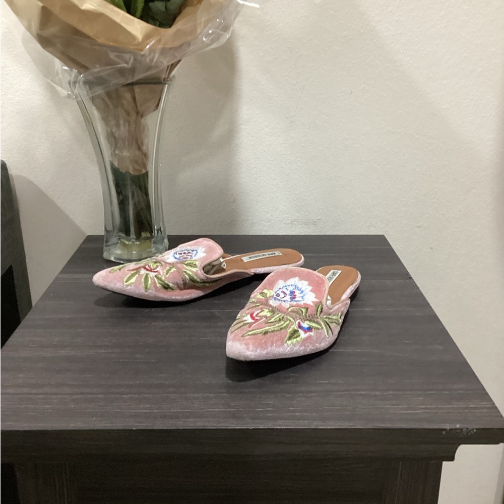 Cape Robbin Pink Crystal Embellished Mules